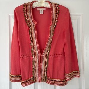 Nanette Lepore cardigan with hand beaded details